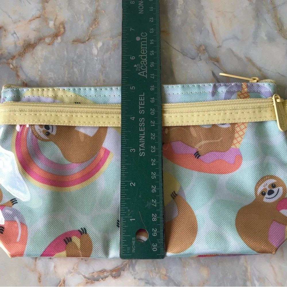 Thirty One Pencil Makeup Pouch Accessories Pool Day Sloths